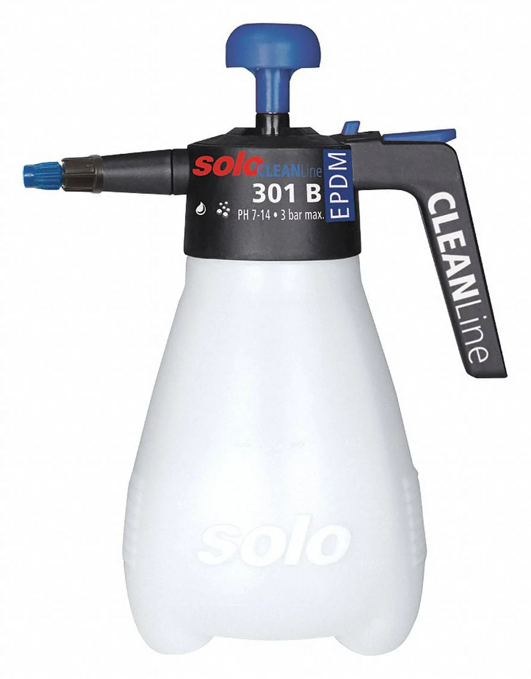 Solo 301-B 11/32 Gal. Clean Line Handheld Sprayer, Hdpe Tank, Cone, Fan, Jet