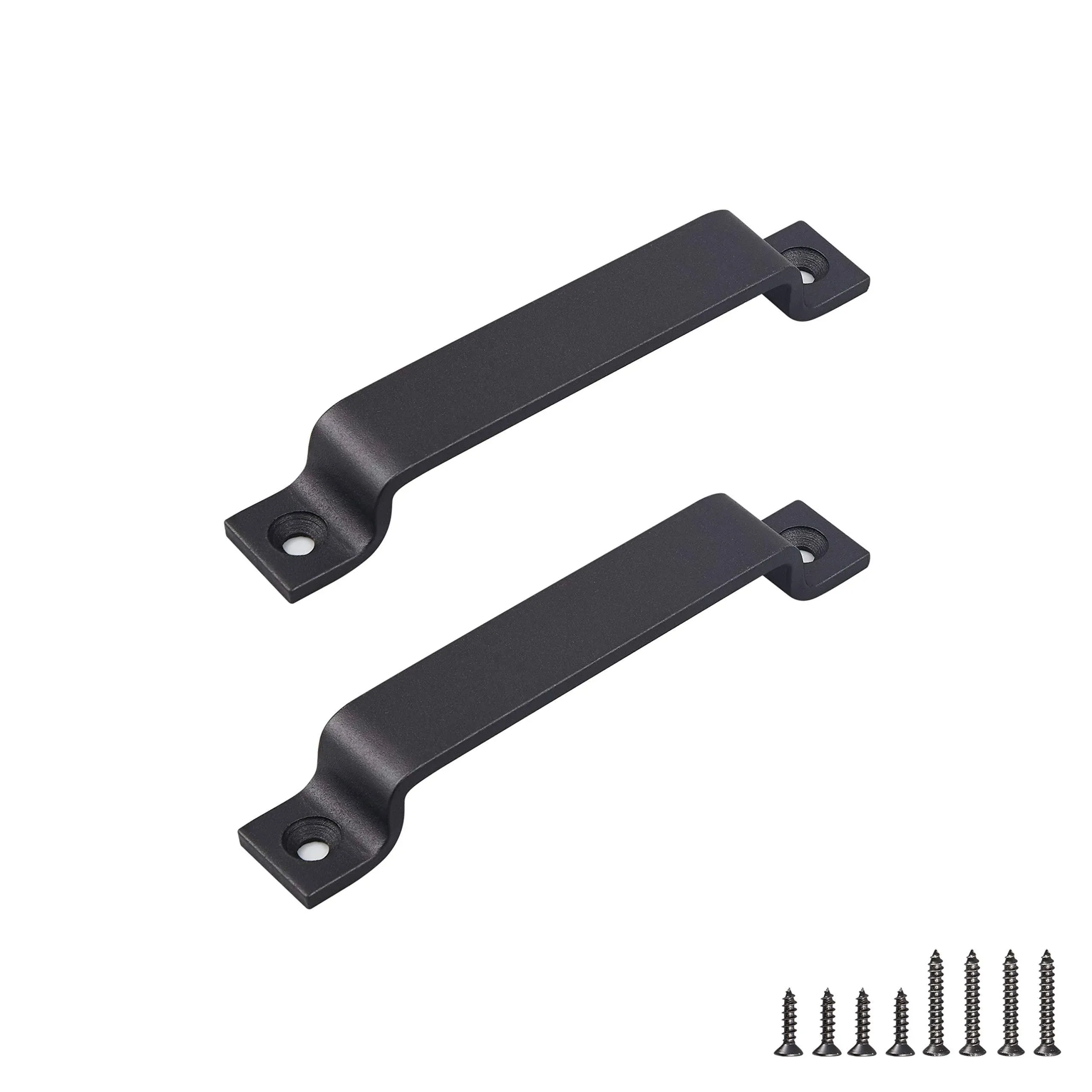 Barn Door Handle Black 6.42 Inch Gate Handle Set pack Of 2 Door Pull Pull Hand