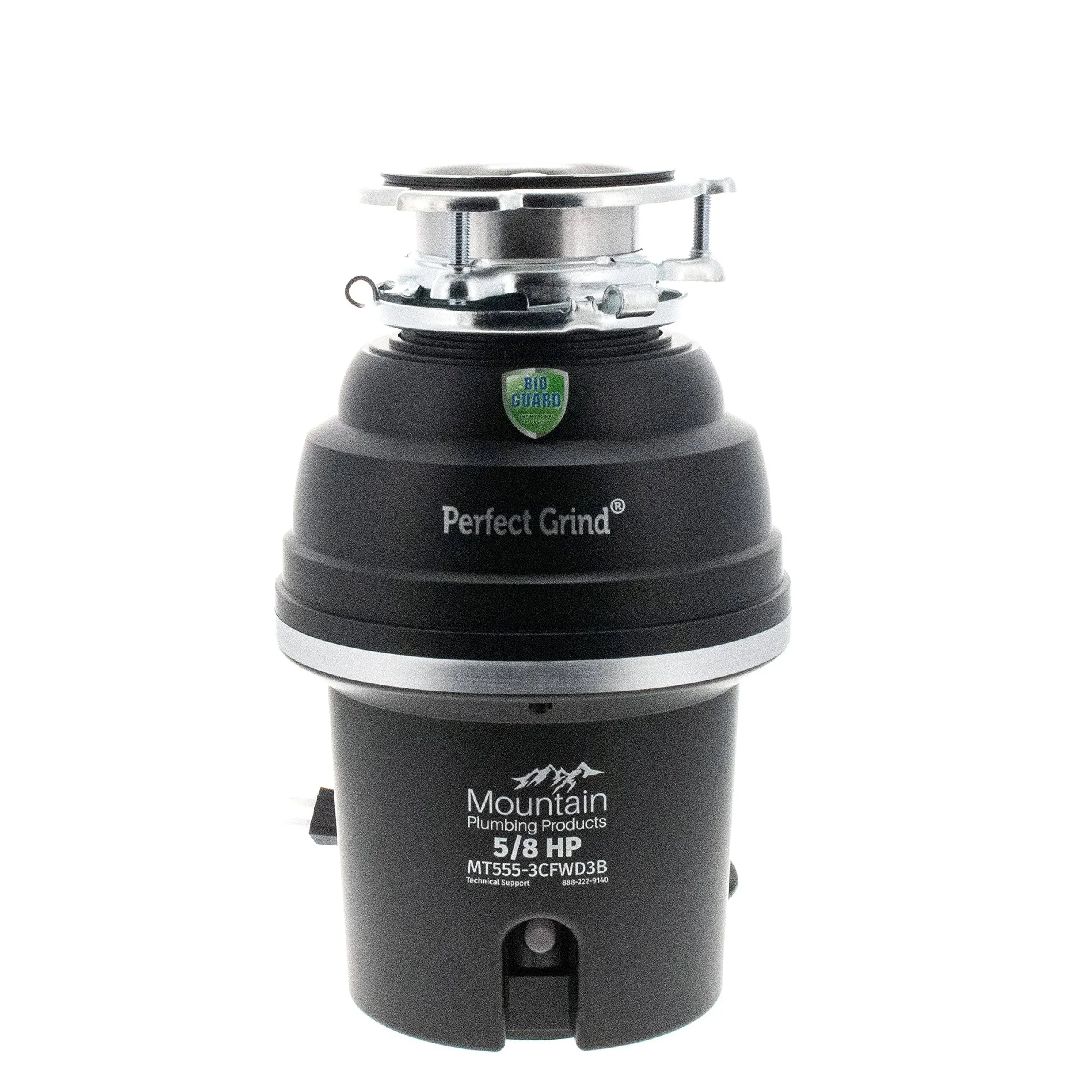 Mountain Plumbing MT555-3CFWD3B Perfect Grind Waste Disposer Continuous Feed 3-Bolt Mount 5/8 HP