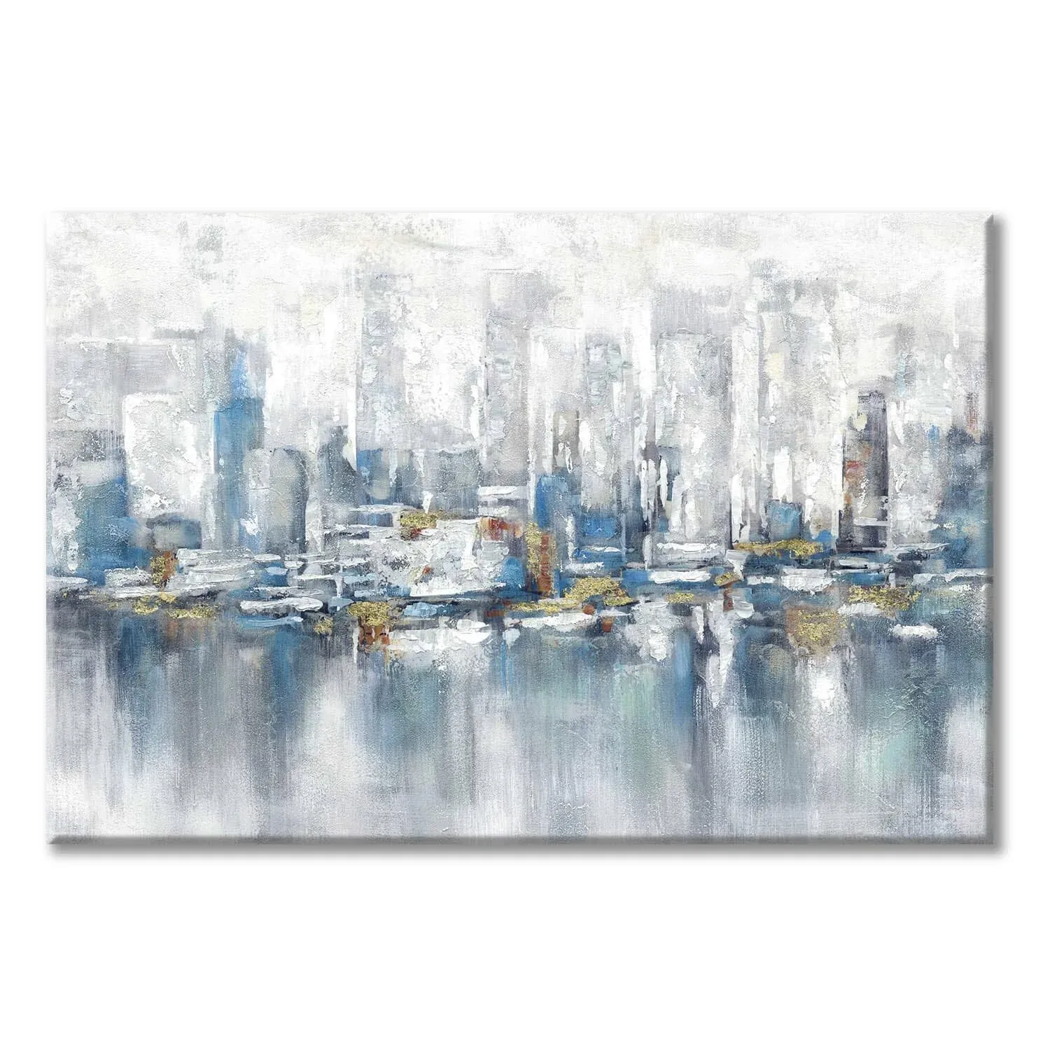 Modern Urban Abstract Painting Artwork: 45.00&#039;&#039; x 30.00&#039;&#039; Abstract art