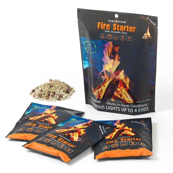 InstaFire Granulated Fire Starter, All Natural, Eco-Friendly 10 Pack!