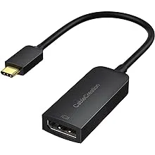 CableCreation USB C to DisplayPort Adapter 8K@30Hz/4K@144Hz, Thunderbolt 3/4 Type C Male to DisplayPort Female Adapter for iPhone 15 Plus/15 Pro Max, XPS 15/13, Galaxy S21/S20/S10, Note 20/10, BlackCableCreation USB C to DisplayPort Adapter 8K@30…