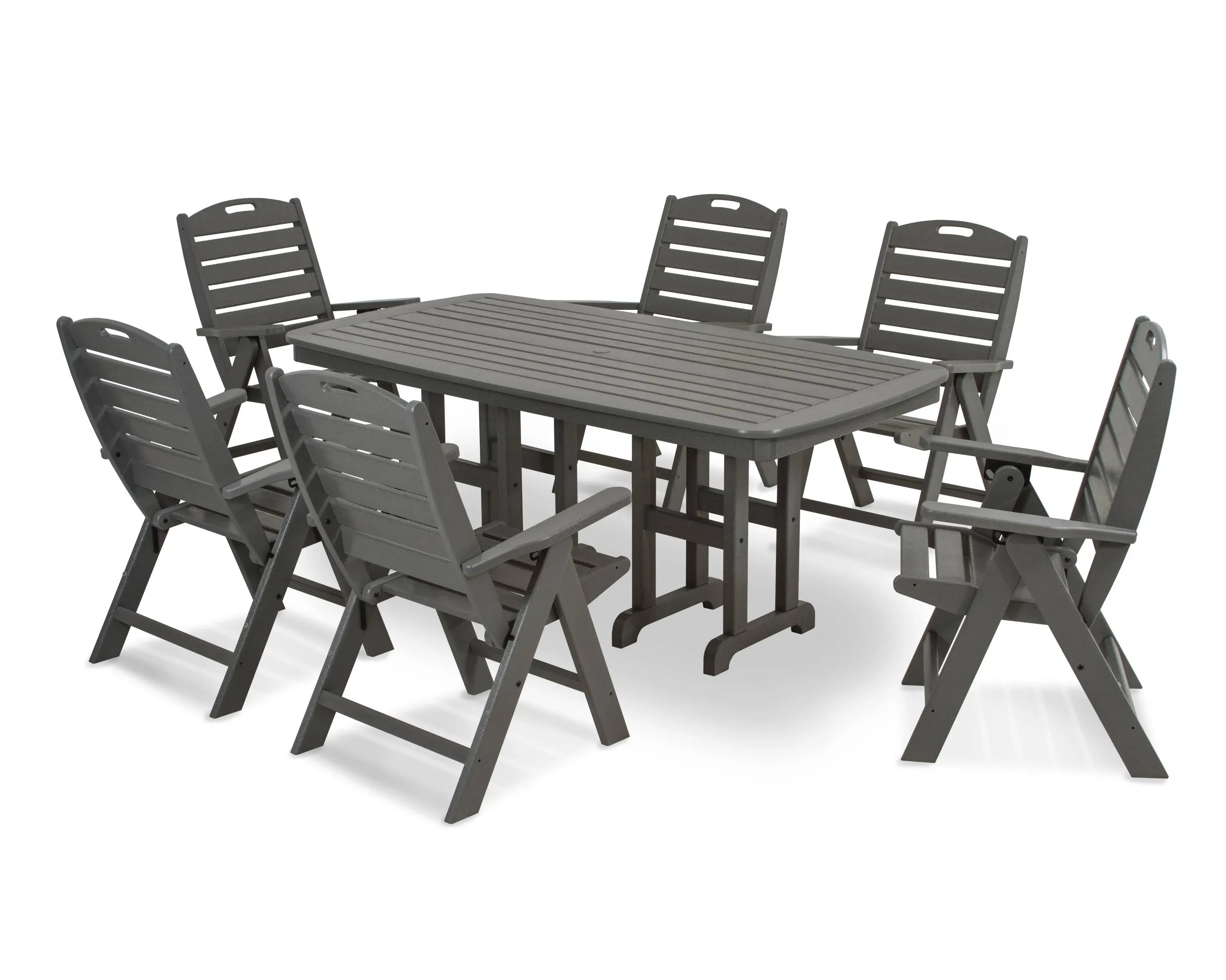 POLYWOOD Nautical 7-Piece Dining Set