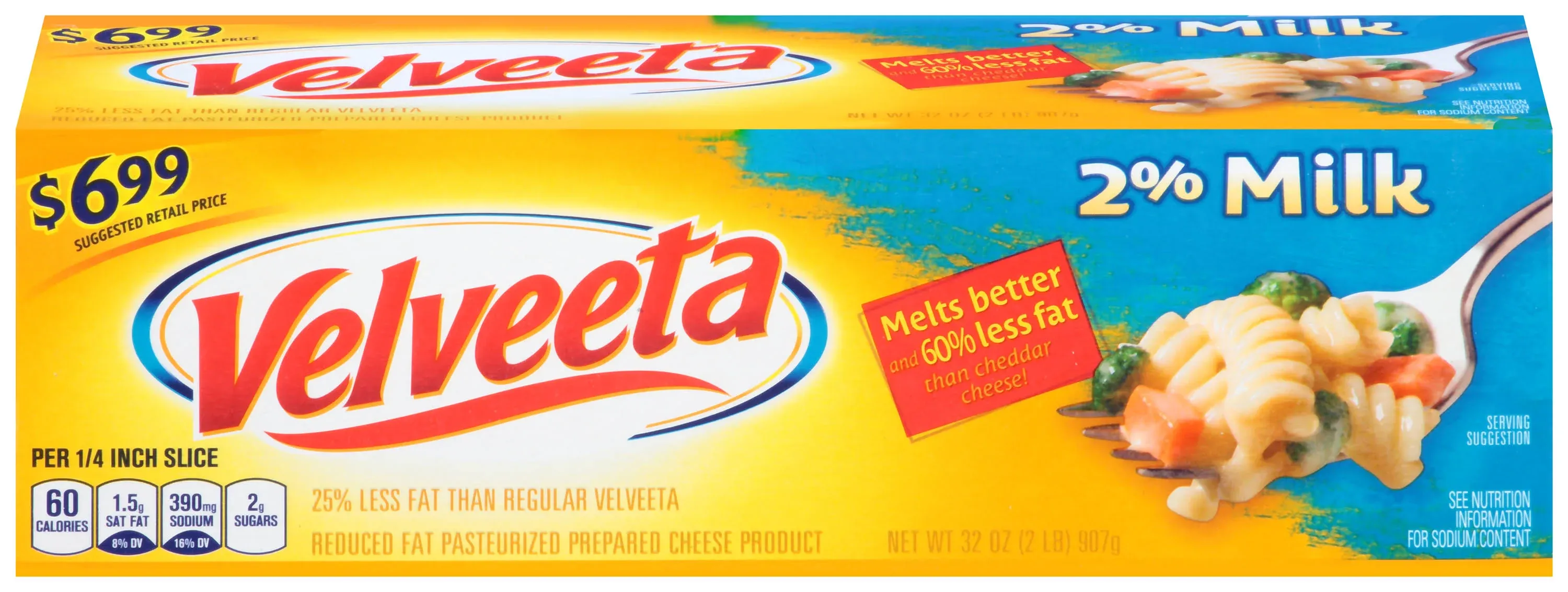 Velveeta Cheese with 2% Milk, 32 oz