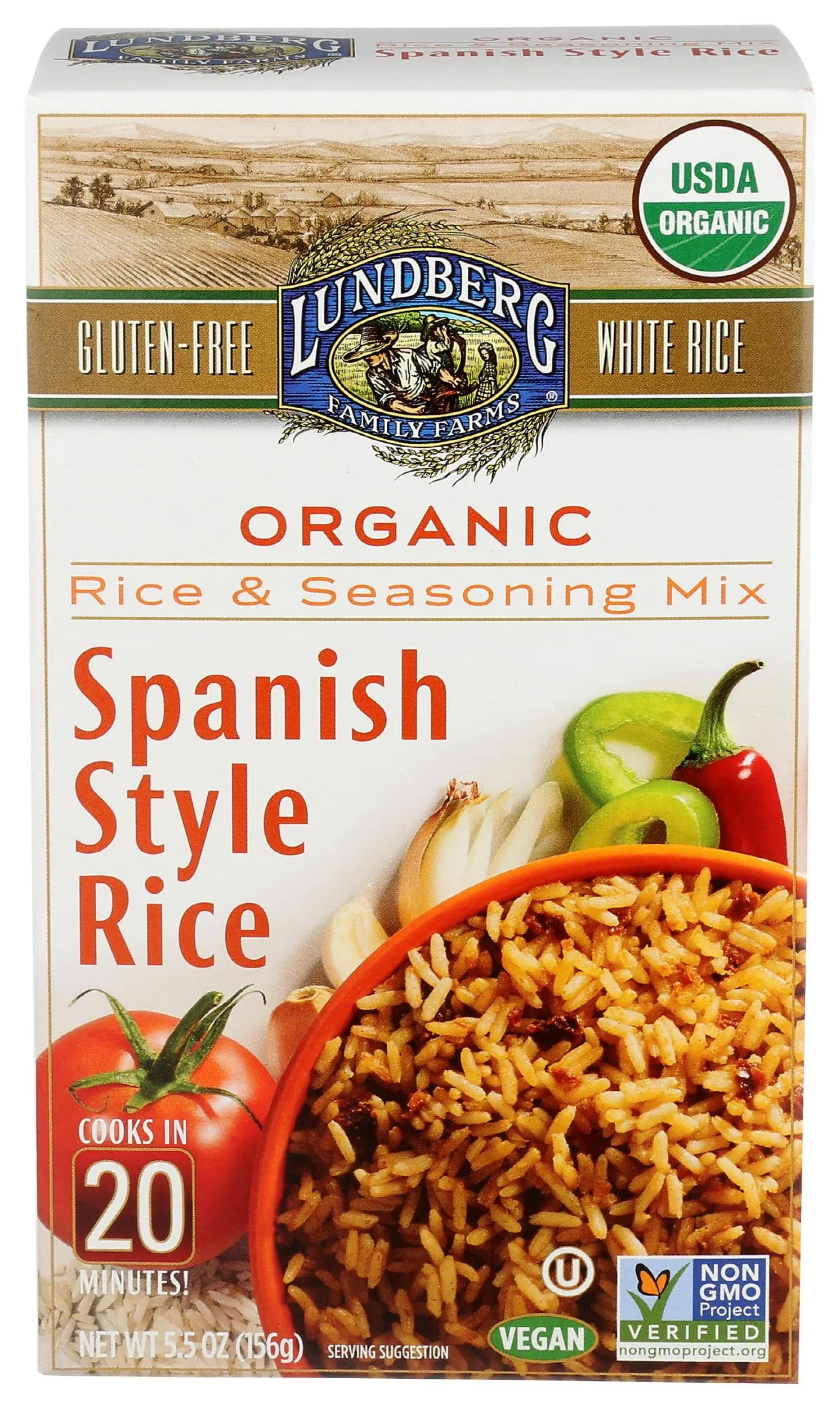 Lundberg Family Farms - Rice and Seasoning Mix - Spanish Style - Case of 6 - 5.50 oz.