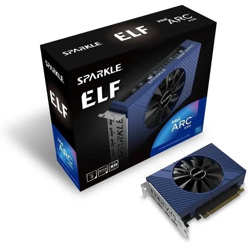 Sparkle Intel Arc A310 Elf, 4GB Gddr6, Single Fan , SA310E-4G