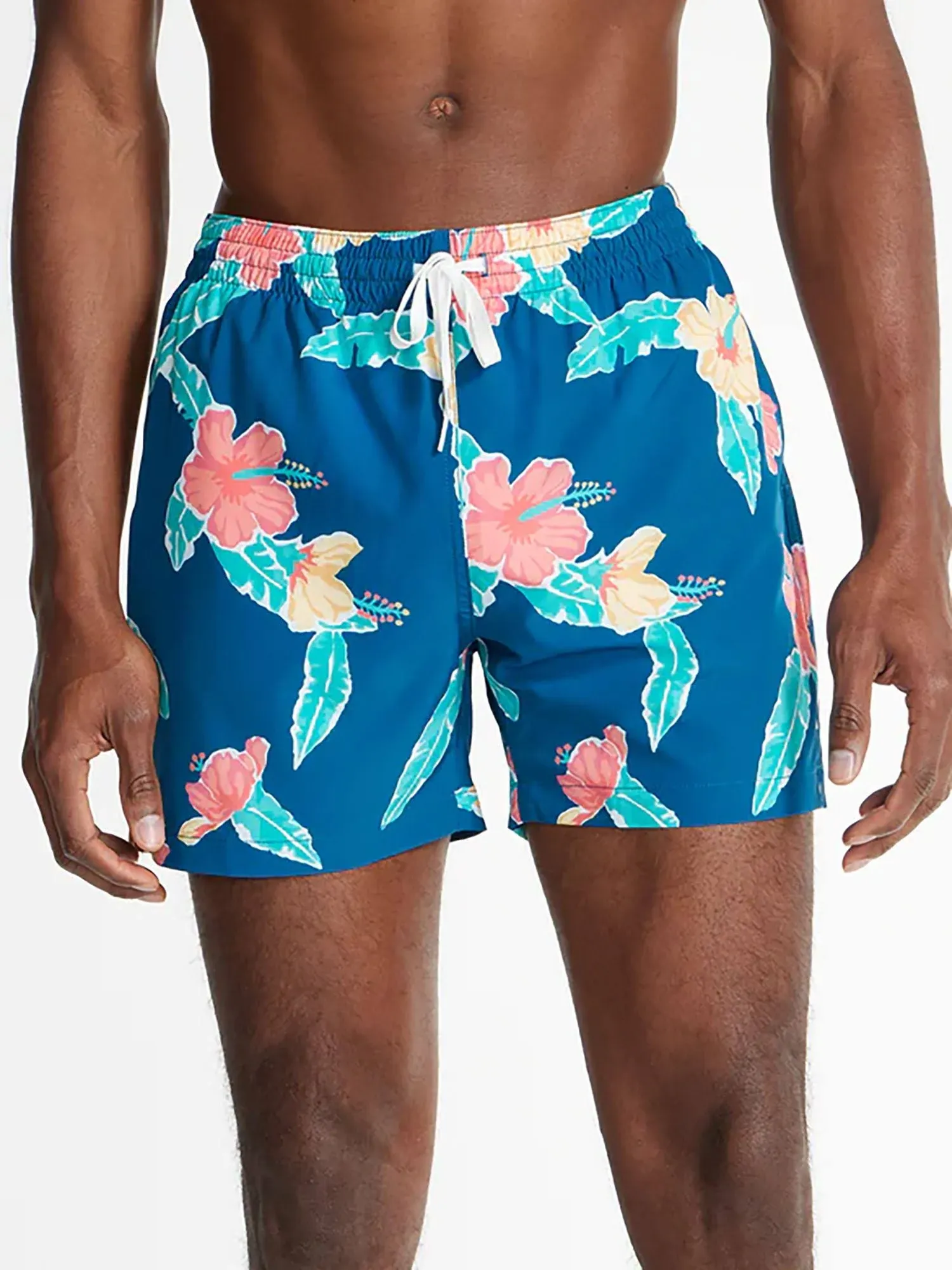 Chubbies Swim Trunks Mens Large Floral Reefs Bathing Suit Shorts 5.5&#034;