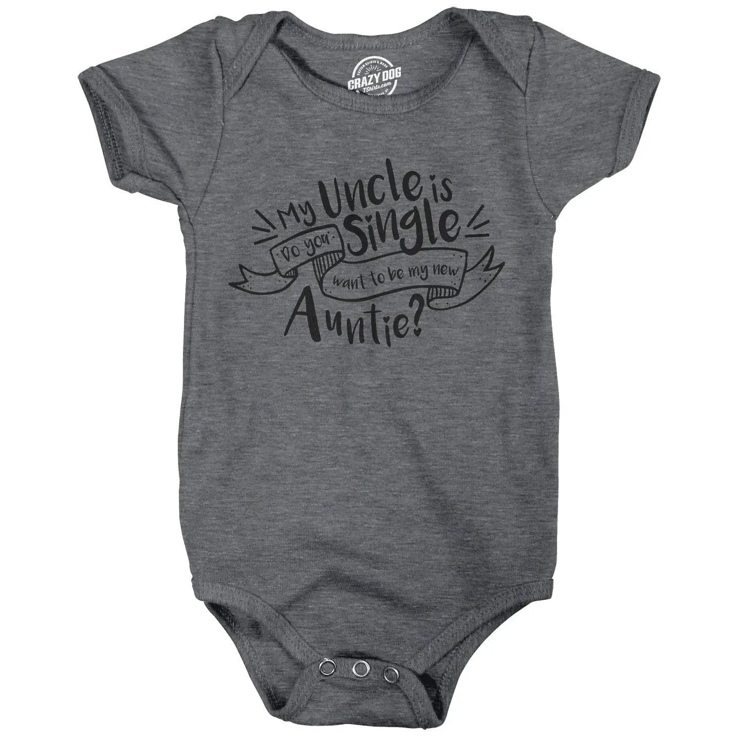 Creeper My Uncle Is Single Baby Bodysuit Funny Family Jumper for Baby