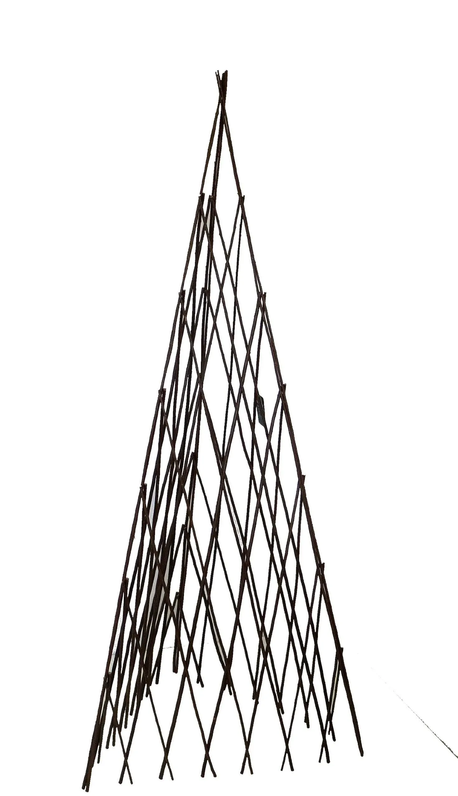 Master Garden Products Willow Expandable Teepee, 14 by 60-Inch,Brown