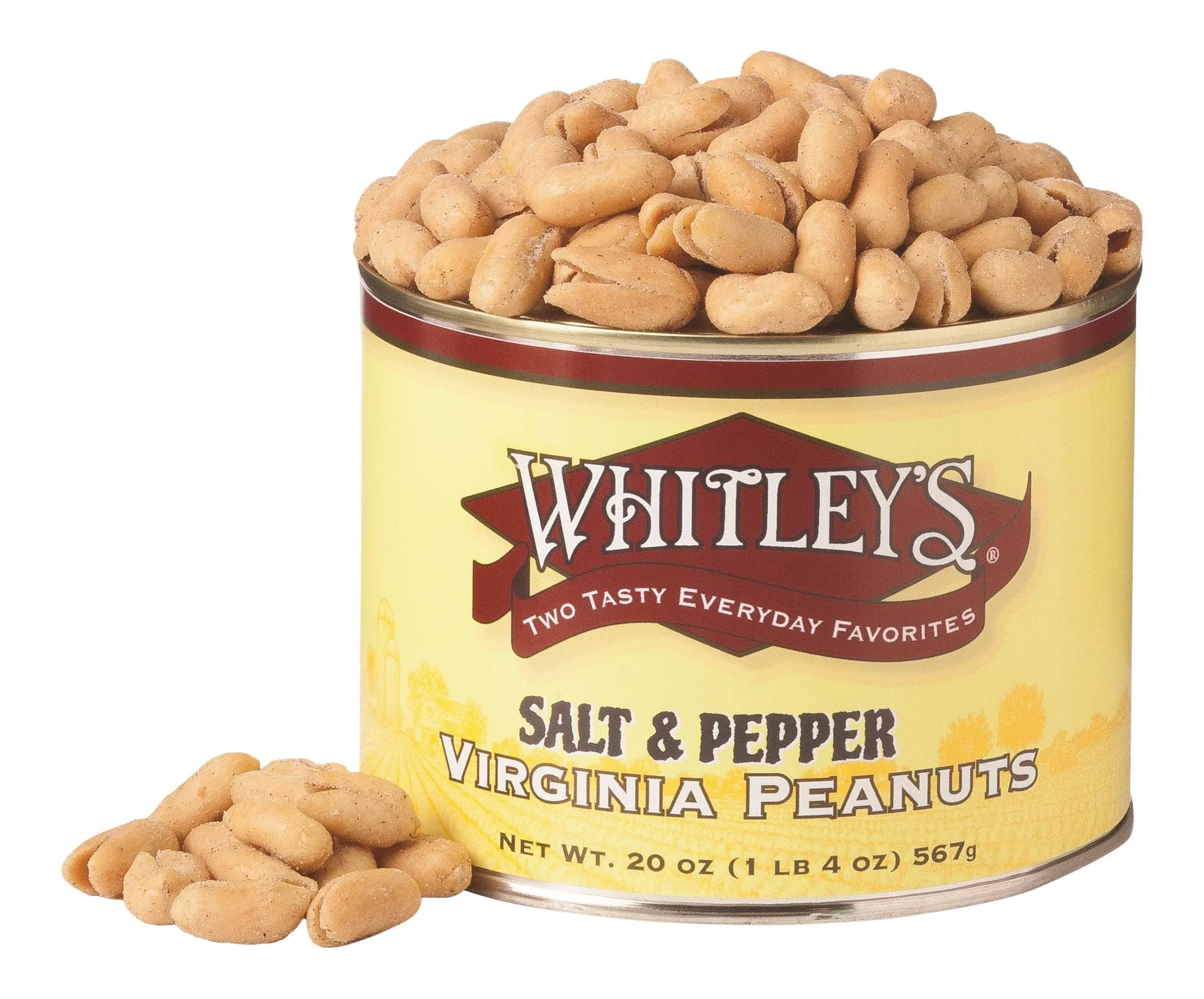 Whitley's Salt & Pepper Virginia Peanuts 20 oz.