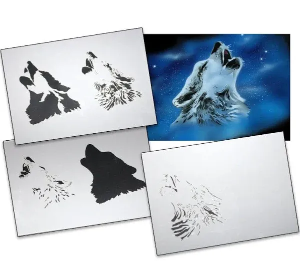 Step by Step Airbrush Stencil Template AS-001  ~ UMR-Design