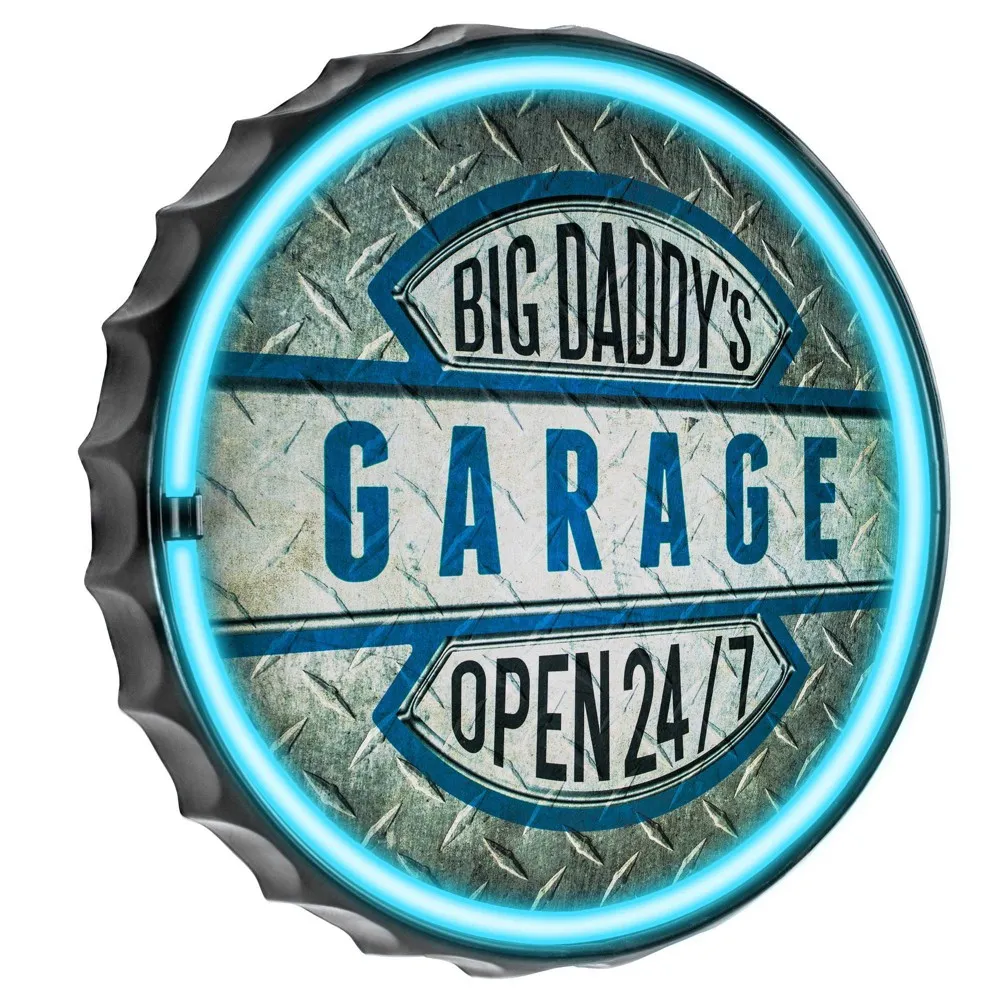 Big Daddy's Garage LED Wall Sign