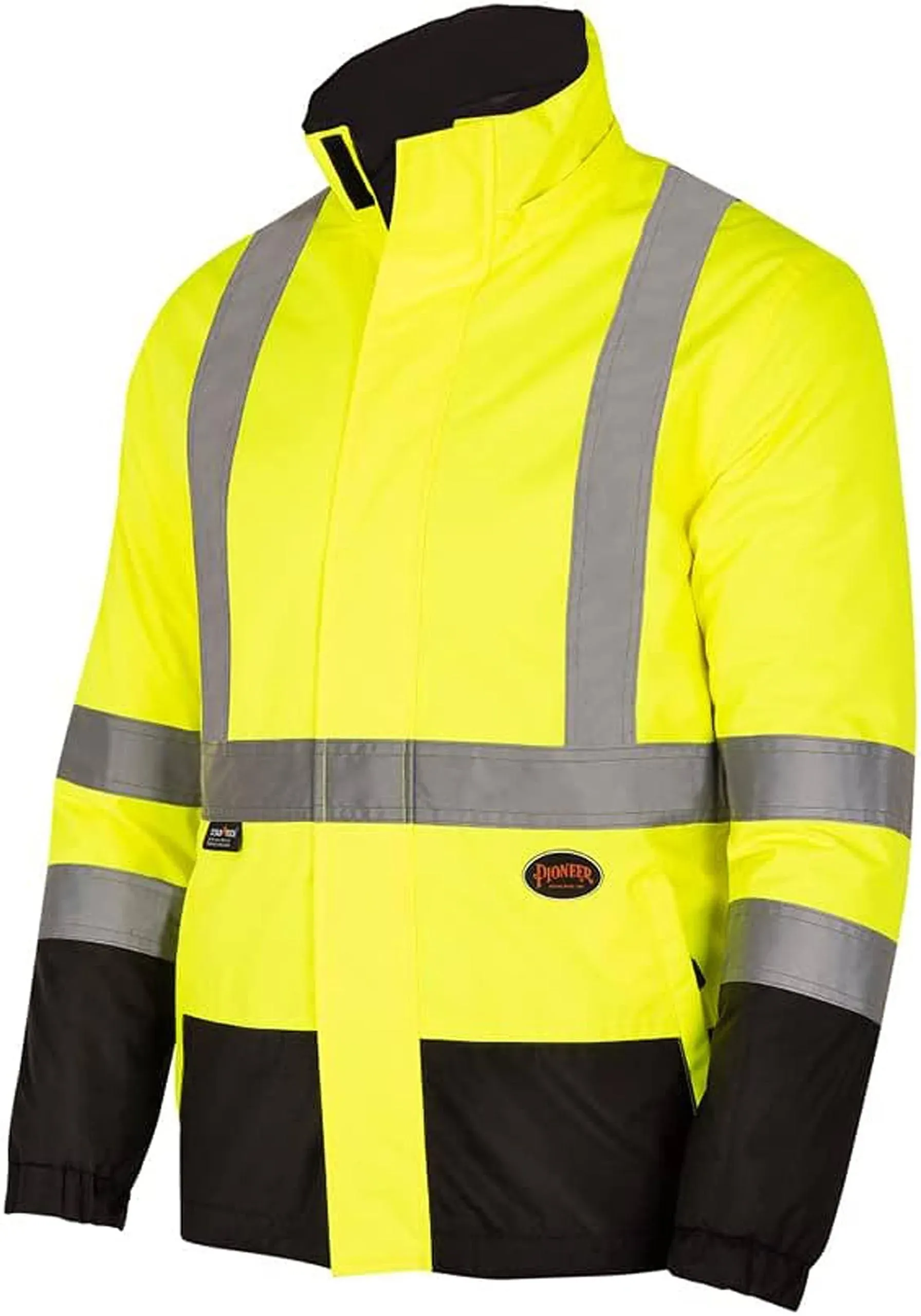 Pioneer Safety V1140460U-L Reversible Safety Jacket - Hi-Vis Yellow / Black