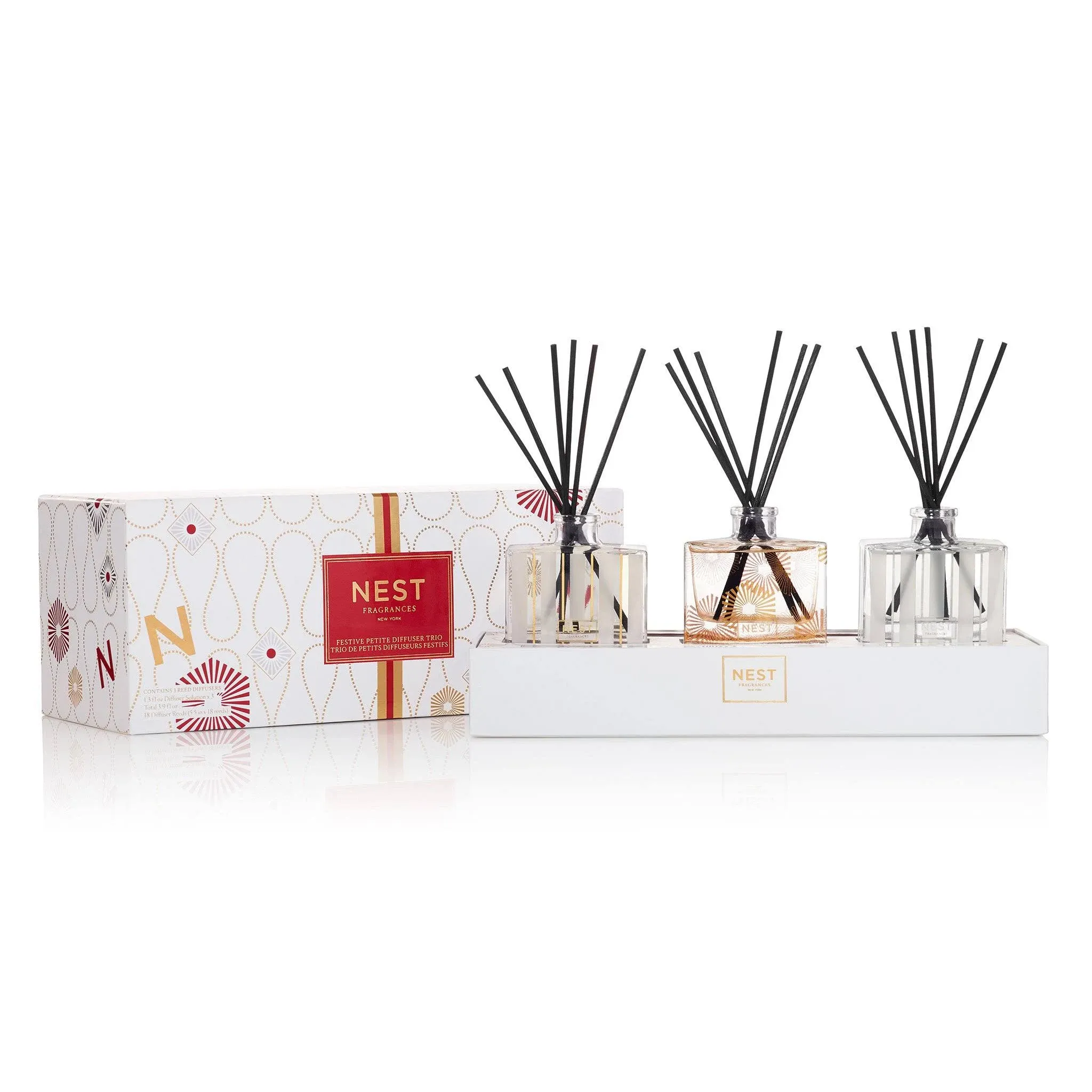 NEST Fragrances Festive Petite Diffuser Trio