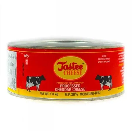 Jamaican Tastee Cheese Cheddar 2.2 lbs (1Kg) Finest Quality for Sandwiches