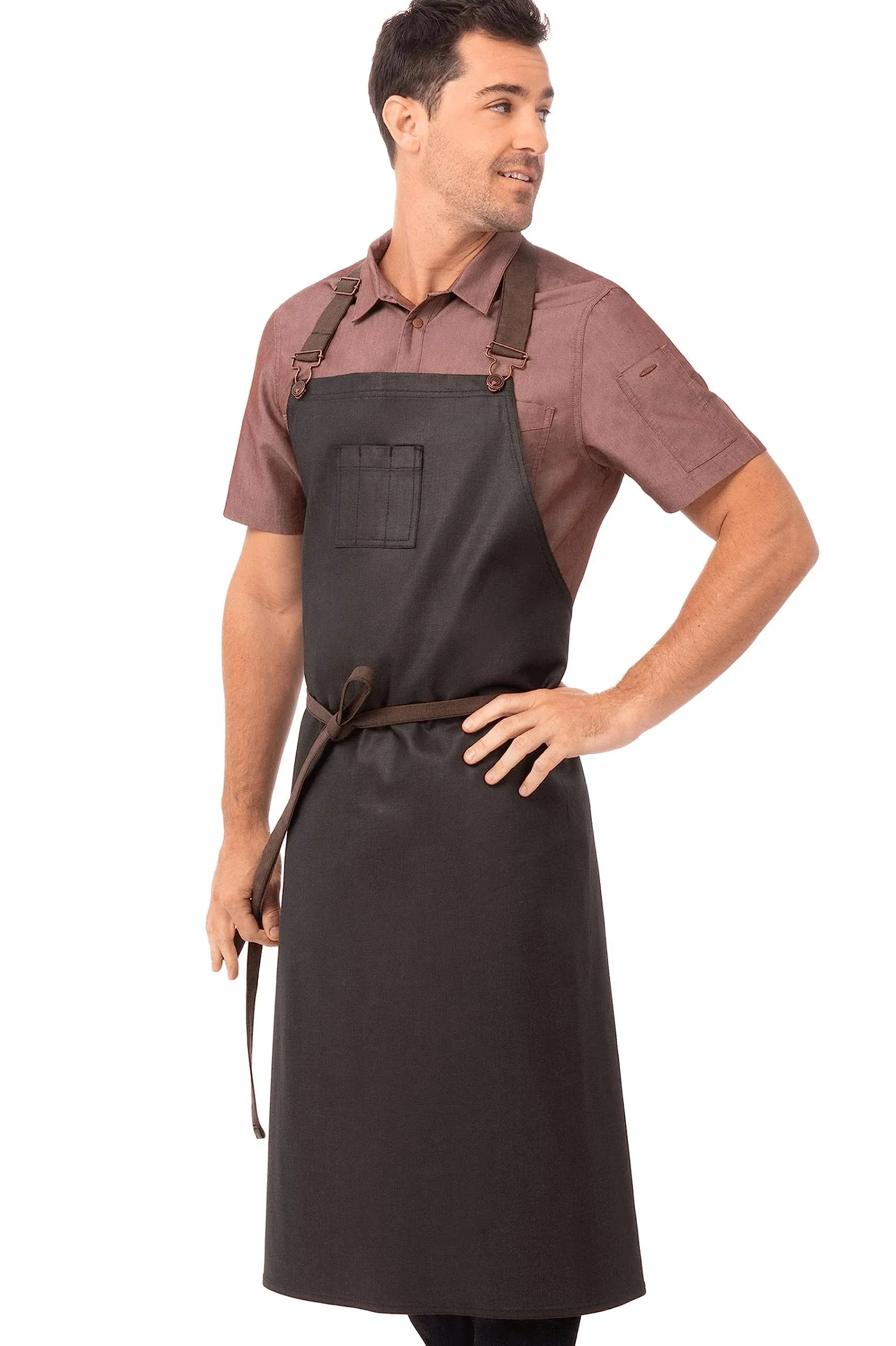 Chef Works Delantal con pechera unisex Boulder Chefs