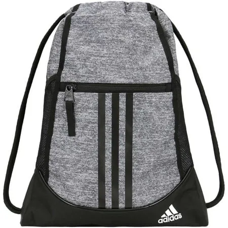 adidas Alliance II Sackpack, Jersey Onix Grey/Black/White, One Size