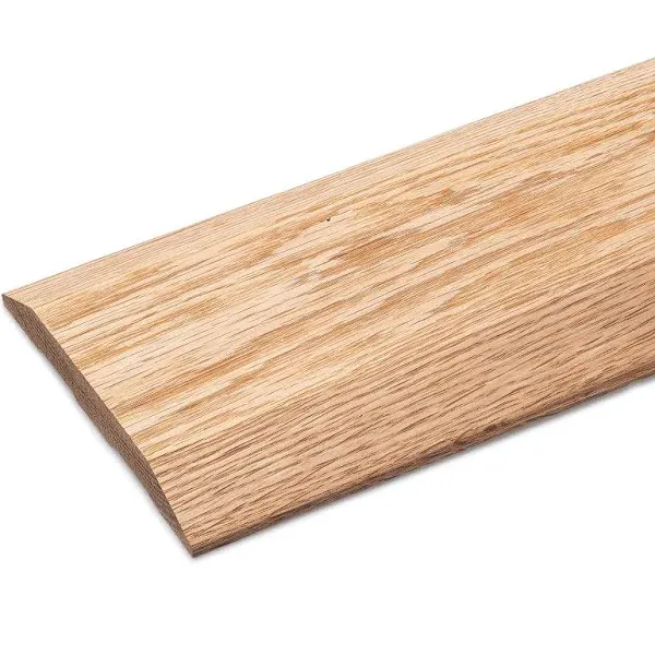 5" Wide x 5/8" High Oak Threshold Pre-Drilled w/Nails Included (6 ft Long)