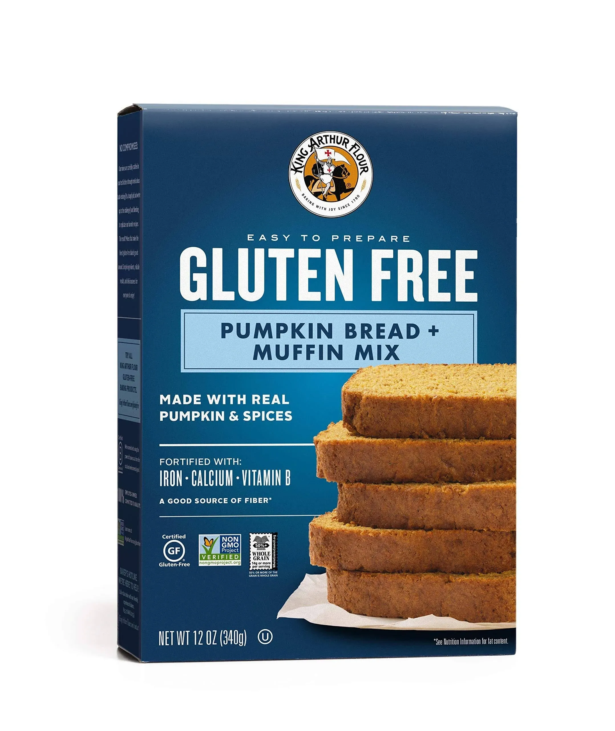 King Arthur Baking Pumpkin Bread + Muffin Mix, Gluten Free - 12 oz