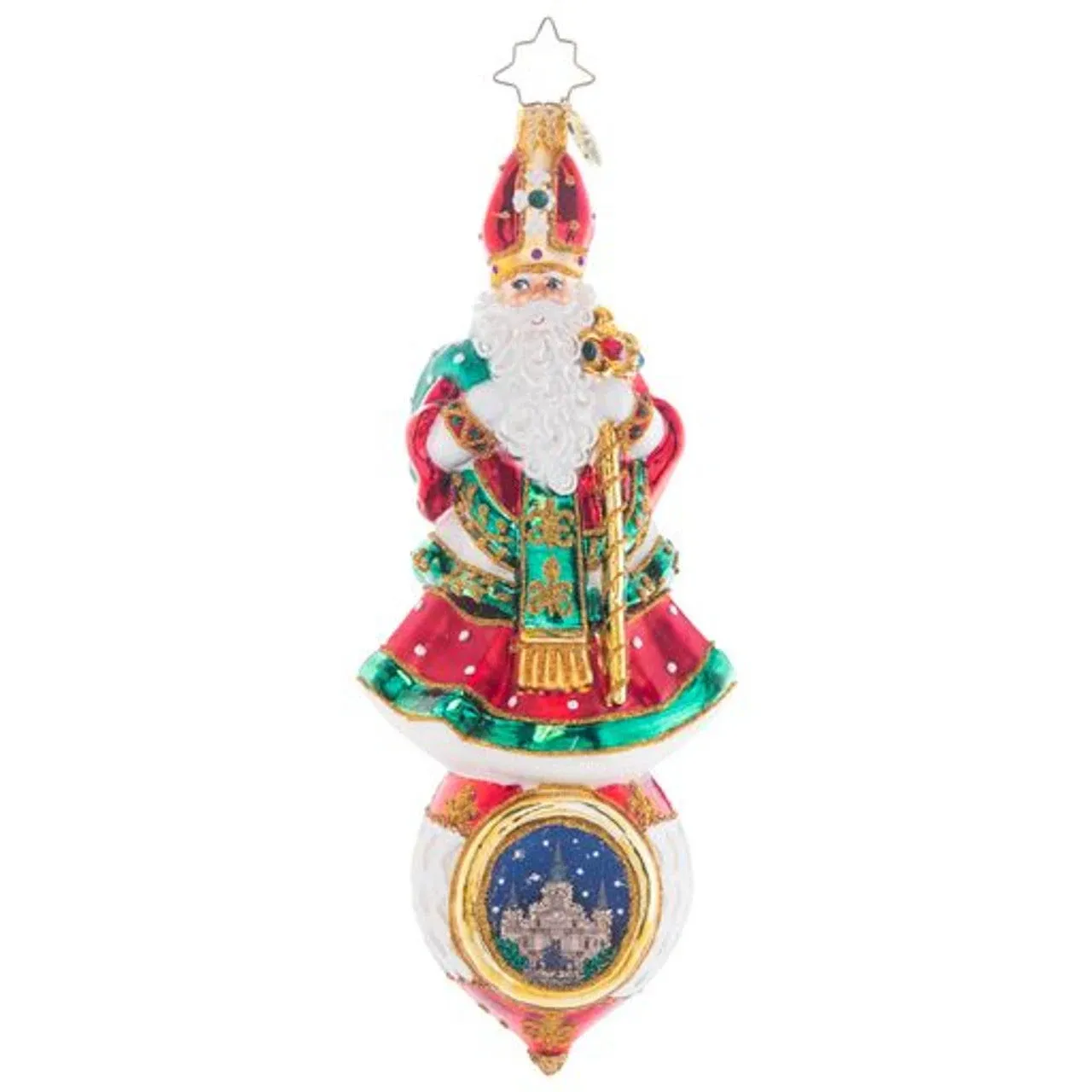 Christopher Radko Stately Saint Nicholas Christmas Ornament