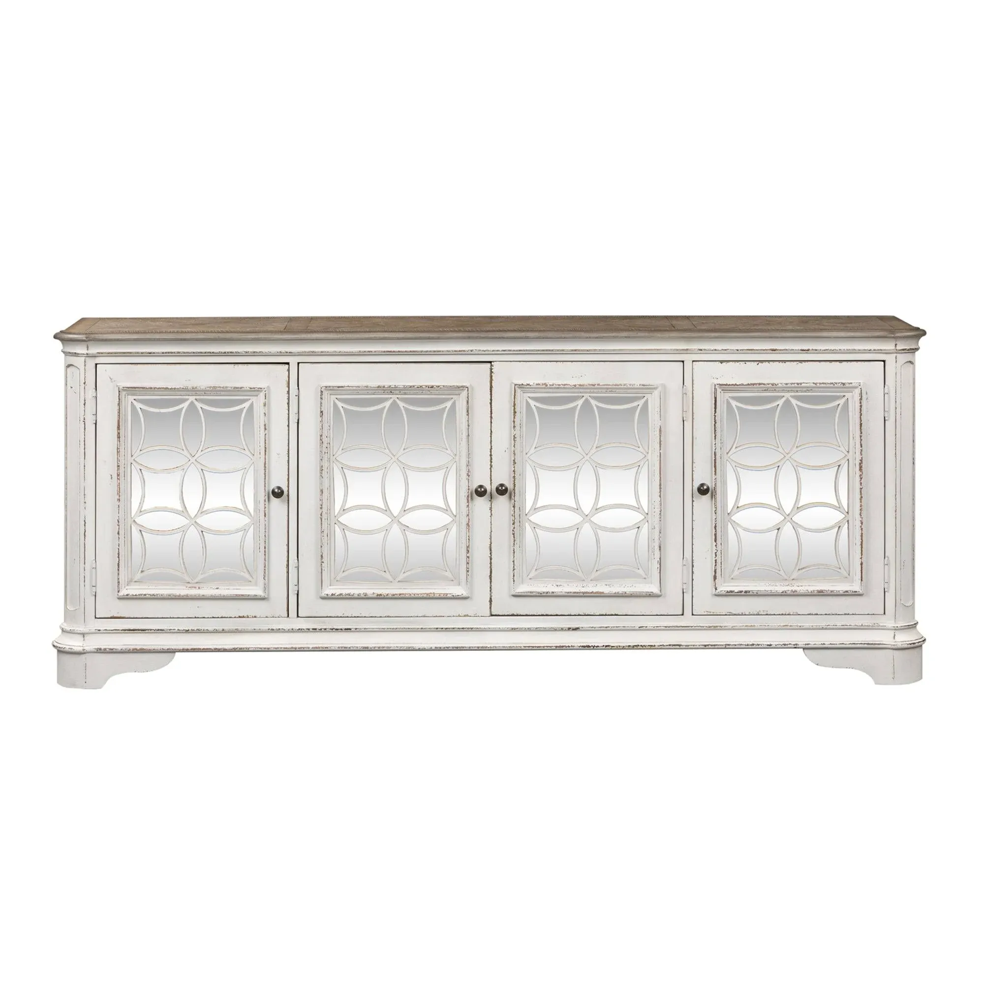 Liberty Magnolia Manor Entertainment TV Stand in Antique White