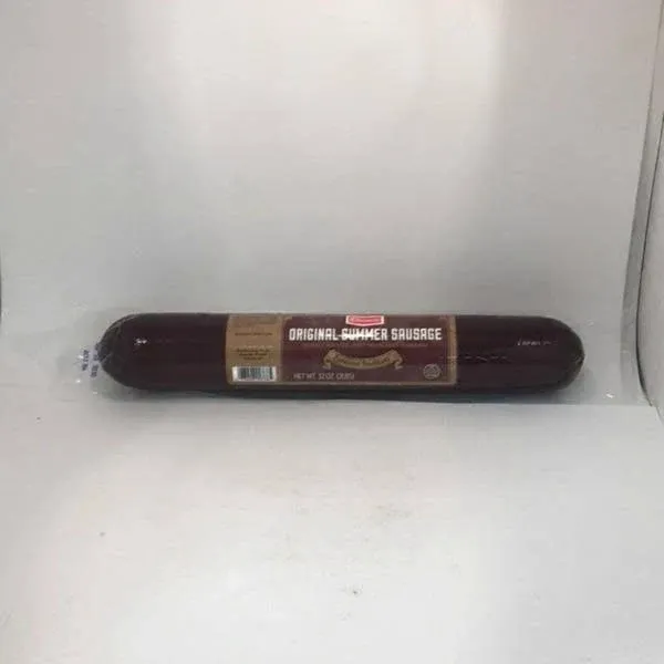 Klement's Original Summer Sausage, Hardwood Smoked 2 Pounds