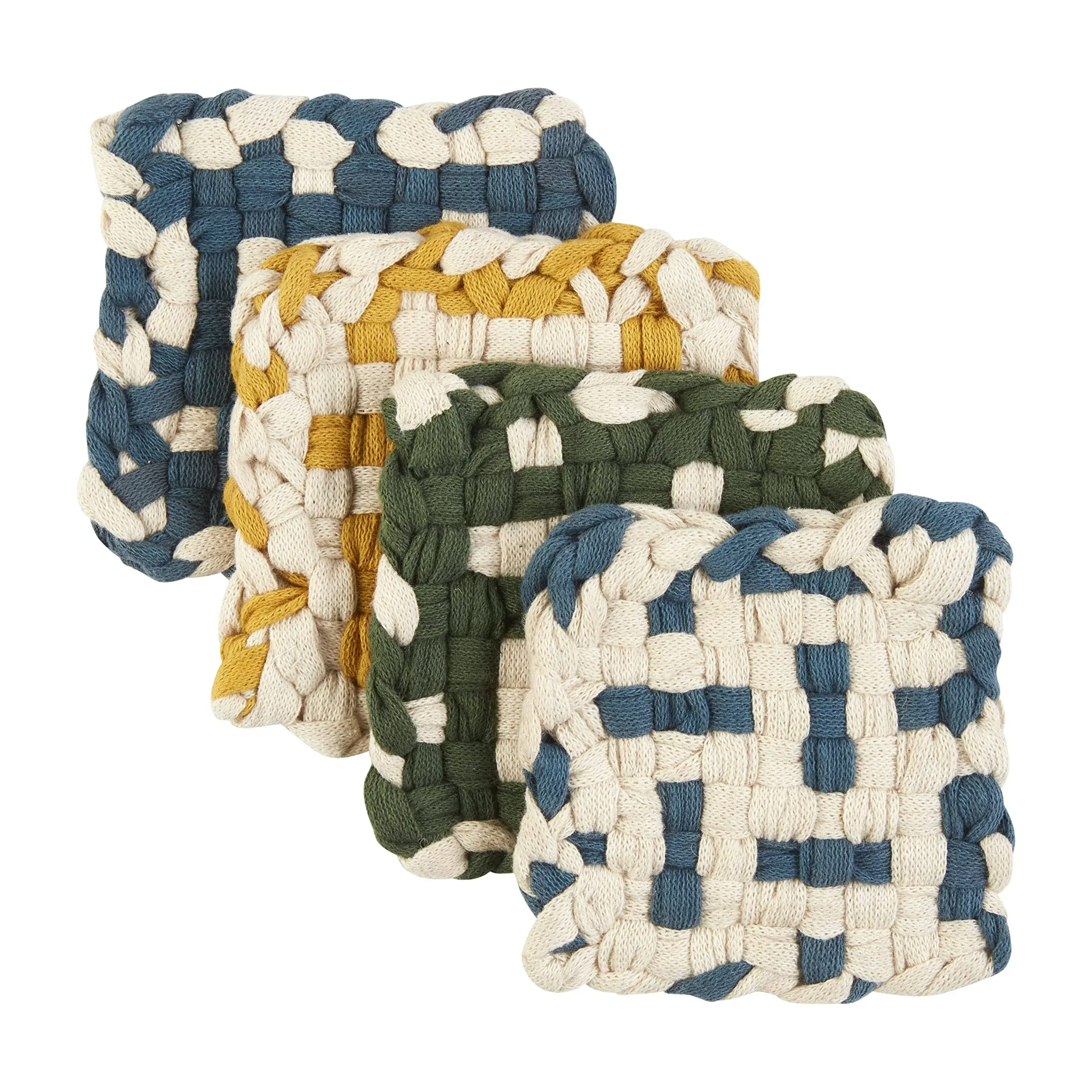 Mud Pie Woven Coaster Set