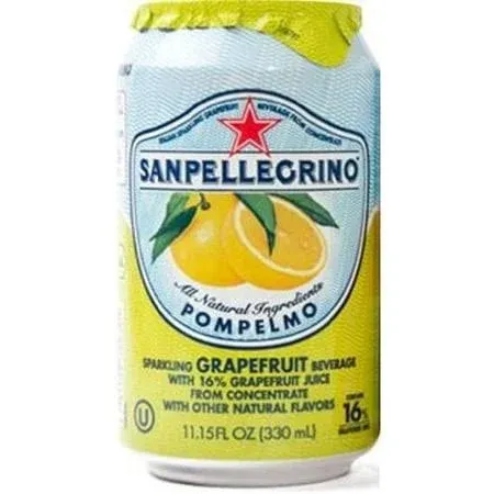 San Pellegrino - Pompelmo (Grapefruit) Soda, (12)- 11.15 oz. Cans