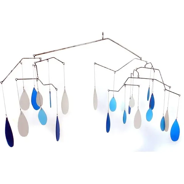 Glass Raindrops Mobile