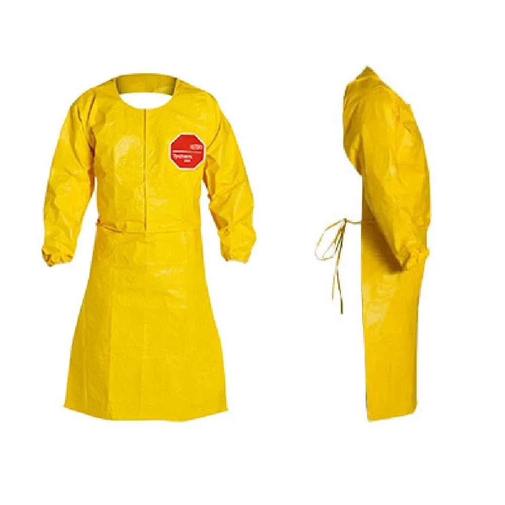 Dupont QC275BYL2X002500 Tychem 2000 Coat Sleeve Apron,Ylw,2XL,PK25