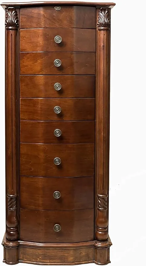 Costway Wood Jewelry Cabinet