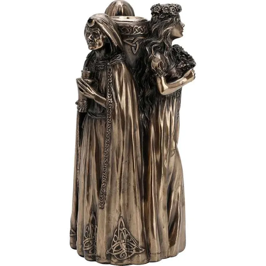 Triple Goddess Candle Holder