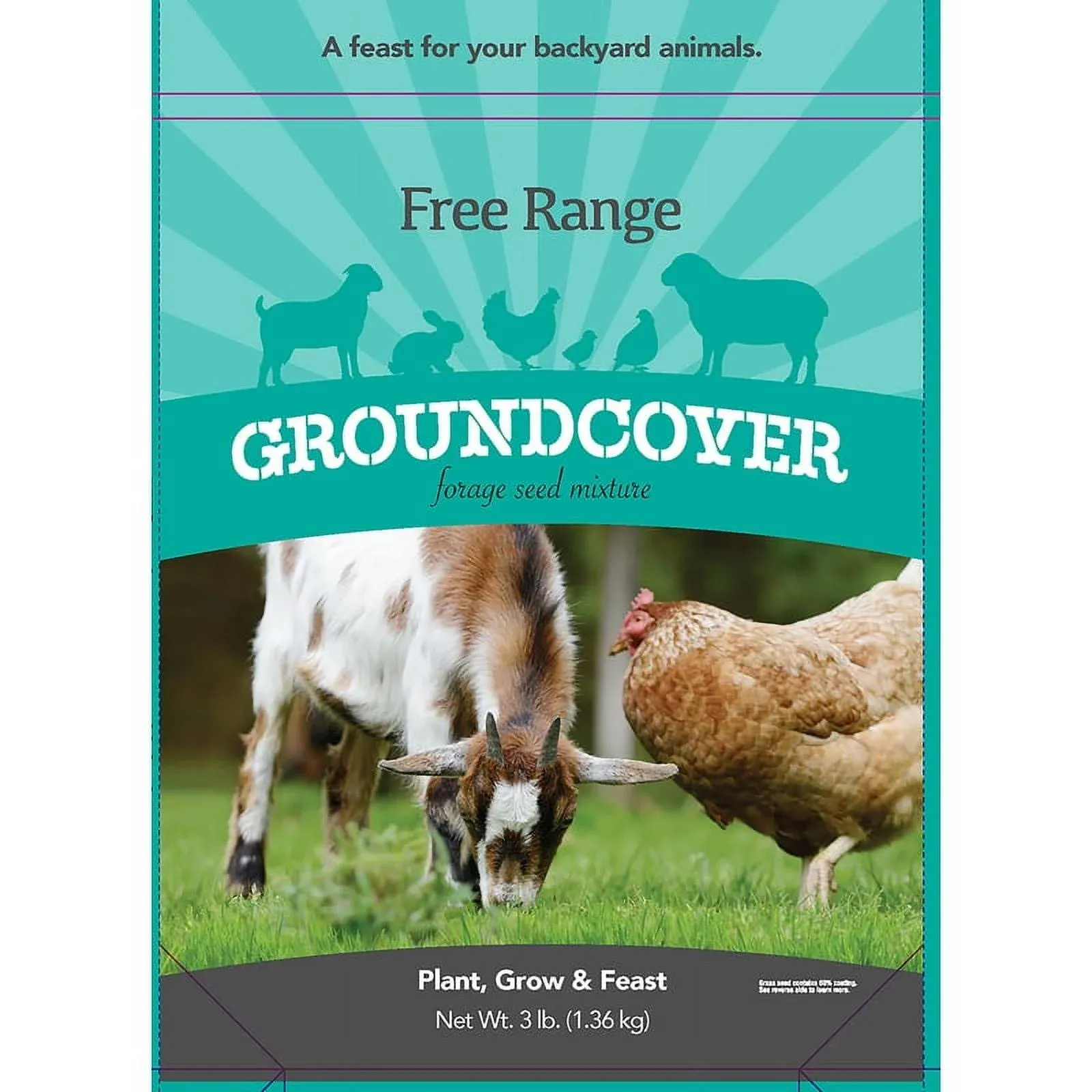 Barenbrug 25491 3 lb. Free Range Goundcover Pasture Seed Mix