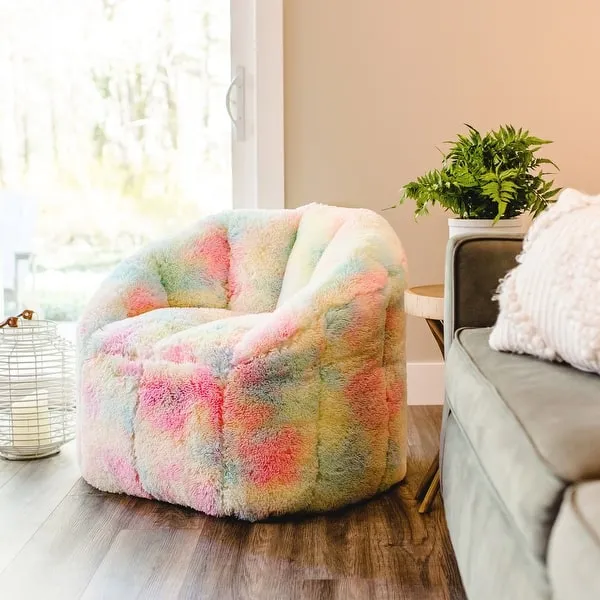 Big Joe Milano Plush Pattern Bean Bag Chair