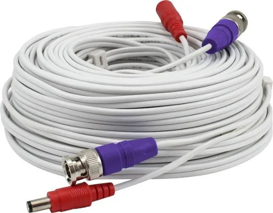 Swann 30m Security Extension Cable with BNC Connectors & Fire Rated UL Rating for DVR Security Cameras & Systems