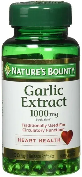 NB Garlic 1000mg Reduced Odor 100 Softgels ****