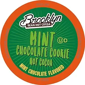 Brooklyn Bean Roastery Mint Chocolate Cookie Single-Cup Hot Cocoa for Keuirg K-Cup Brewers, 40 Count