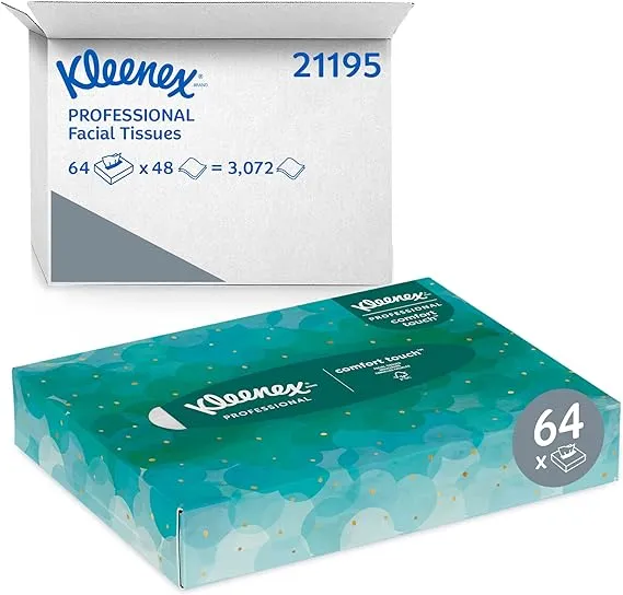 Kleenex 2-Ply Facial Tissue - 2 Ply - 8.40" x 5.50" - White - Soft, Absorbent