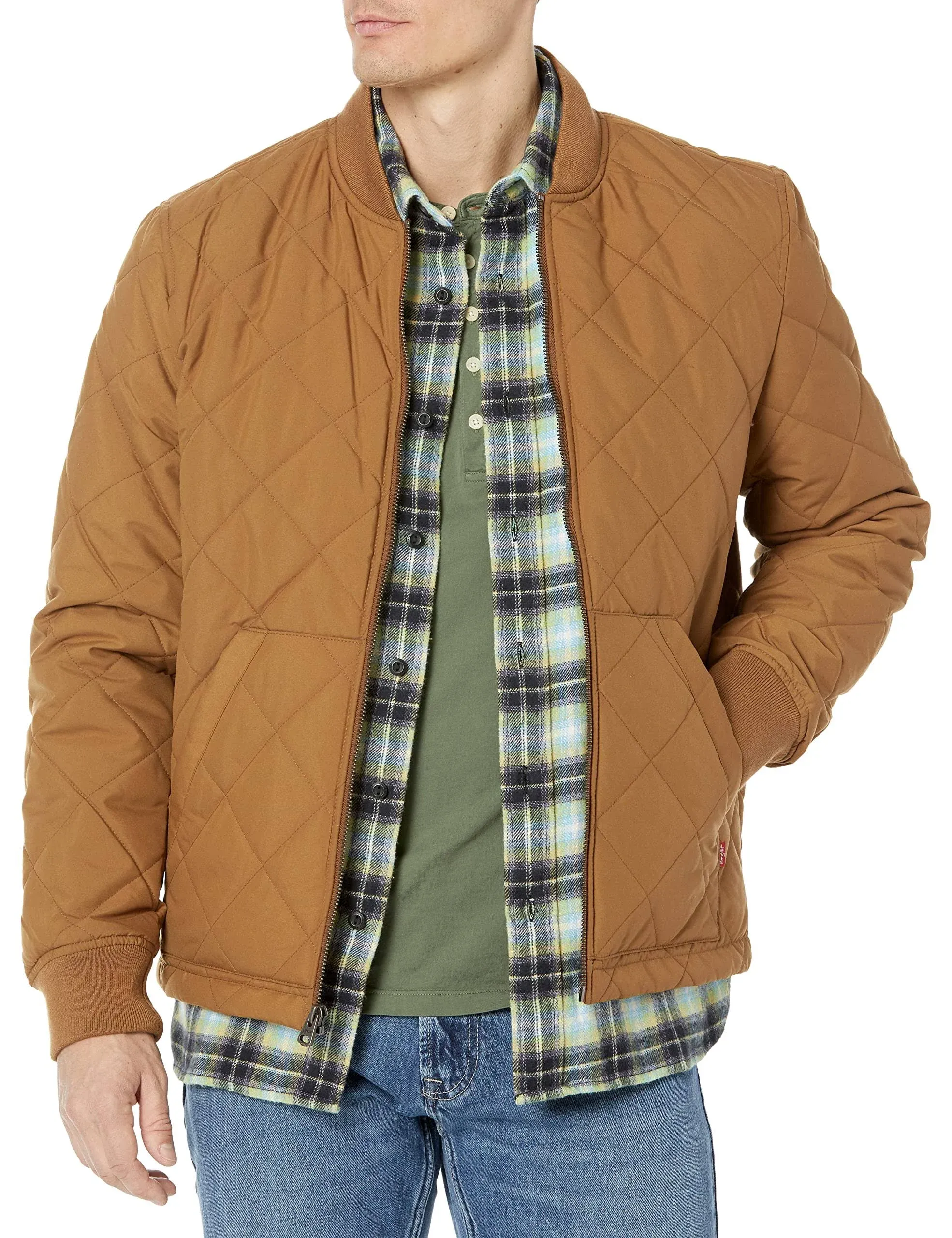 levi's Men's Diamond Quilted Bomber Jacket