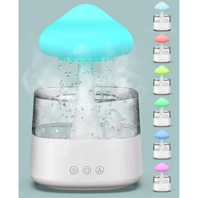 Rain Cloud Humidifier Water Drip,Rain Cloud Diffuser Humidifier,Mushroom ...