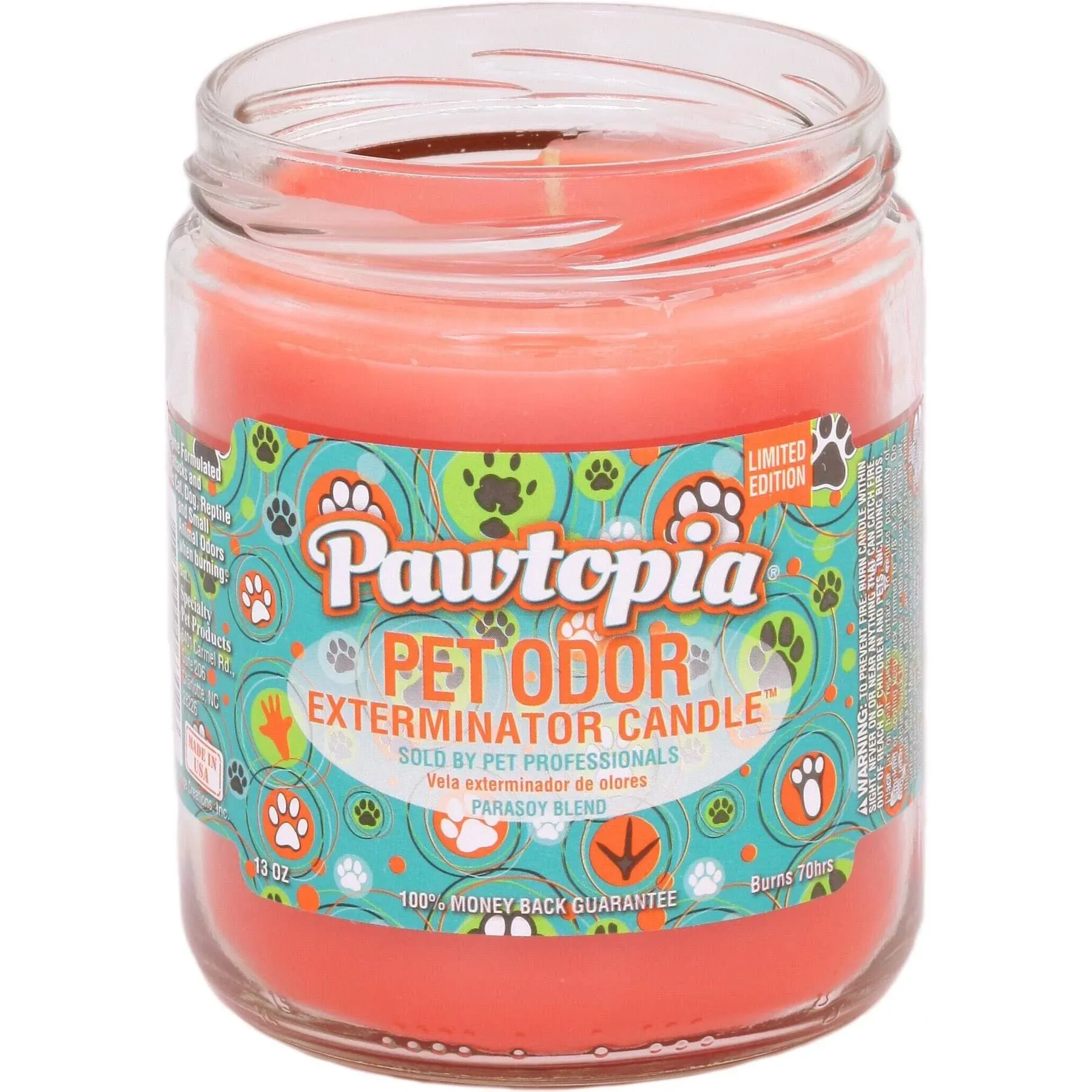 Specialty Pet Products: Pet Odor Exterminator Candle - "Pawtopia"