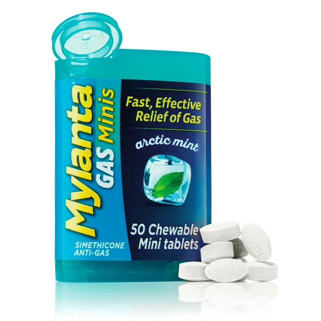 Buy Mylanta Gas Minis Chewable Tablets Assorted 50 Tabs By Mylanta | Herbspro.com