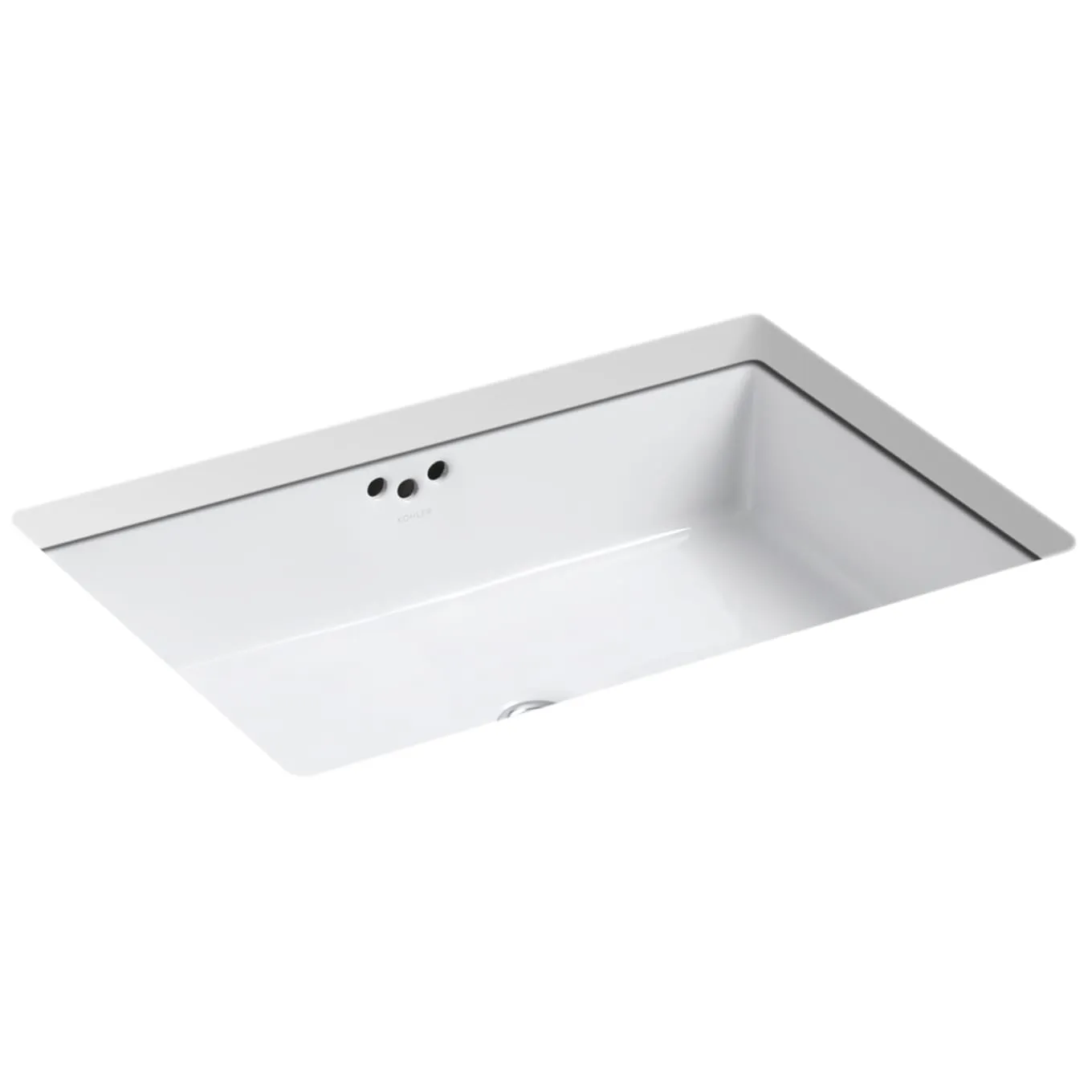 Kohler K-2297-0 Kathryn Vitreous China Undermount Bathroom Sink, 23-7/8 inch x 15-5/8 inch, White