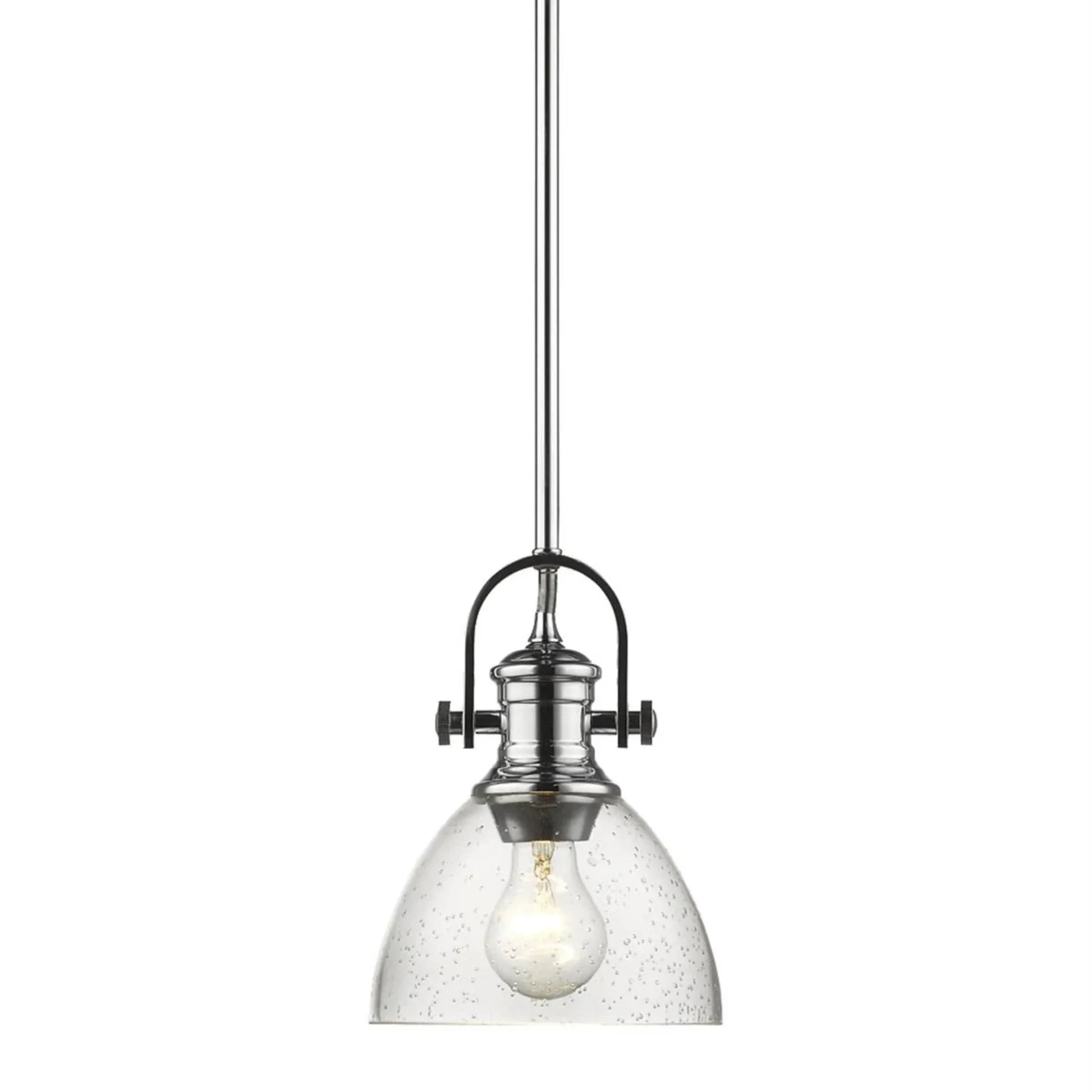 Golden Lighting Hines Mini Pendant, Chrome, 3118-M1L CH-SD