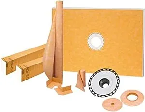 Kerdi-Shower-Kit 38 in. x 60 in. Shower Kit in PVC with Stainless Steel Drain Grate