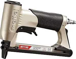 meite MT7116S Pneumatic Upholstery Stapler 22 Gauge 71 Series 3/8" Crown Industrial Fine Wire Stapler with Safety