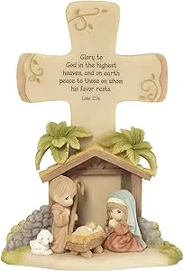 Precious Moments 181401 "Glory To God" Nativity Cross