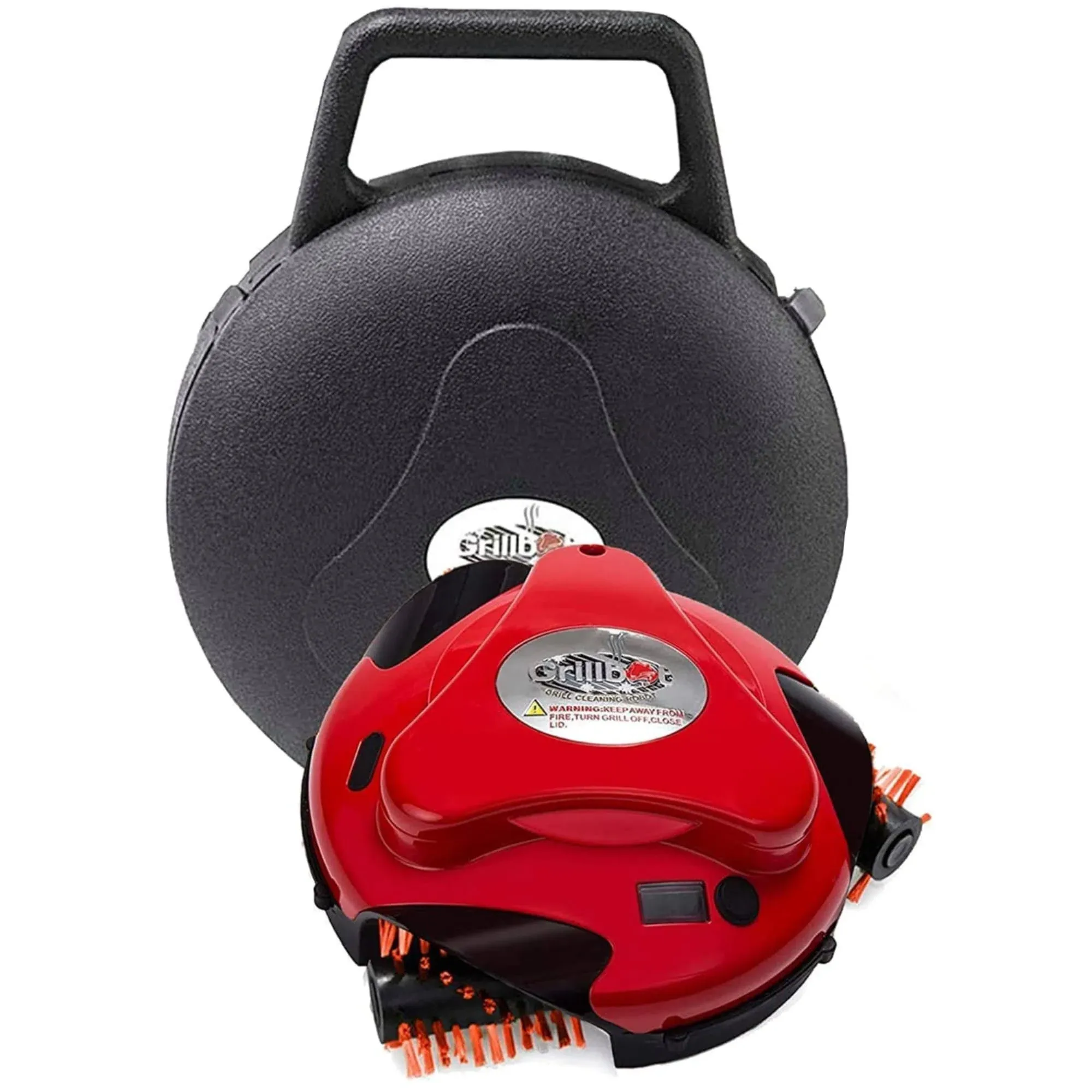 Grillbot Grill Cleaning Robot with BBQ Grill Cleaner and Grill Brushes (Red)