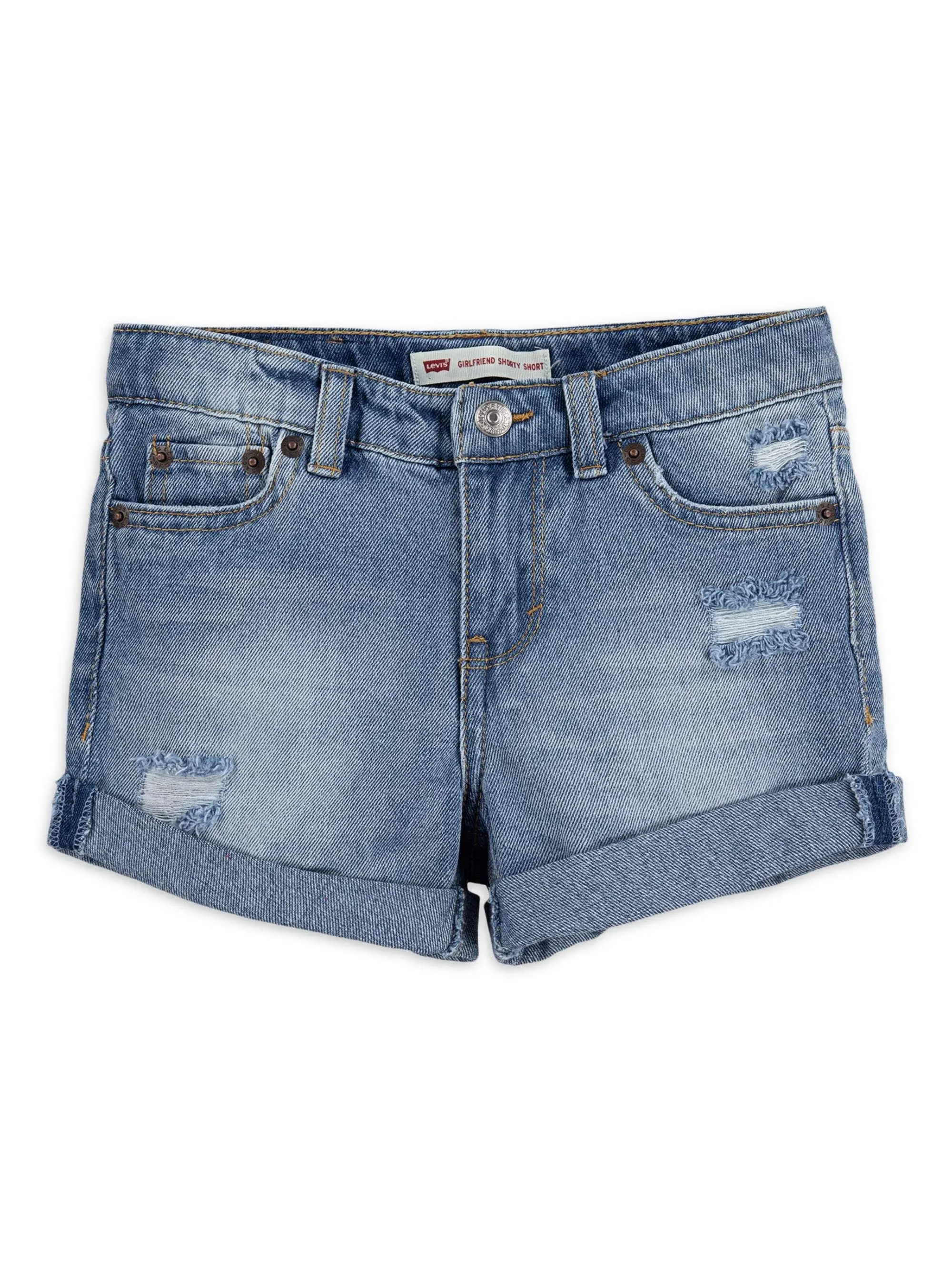 Girls Levi's Girlfriend Denim Shorty Shorts