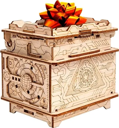 ESC WELT Orbital Box - Creative Gift Box for Money, Vouchers, Gift Cards - Bridesmaid Proposal Gift Box for Jewellery - 3D Puzzles for Adults for Presents with Lids - Unique Puzzle Gift Box